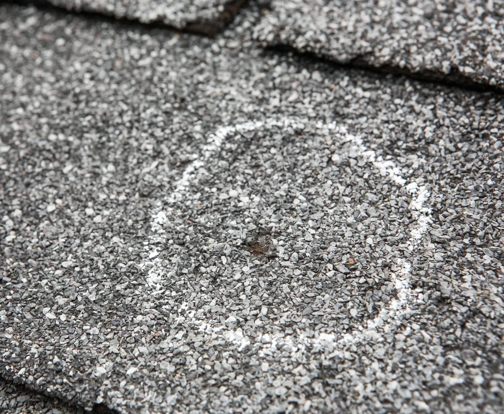 Hail damage on roof - Springfield IL